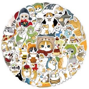 Mofusand Cat Stickers 55pc Set